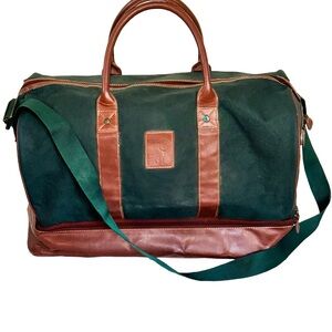 Vintage Polo Ralph Lauren Suitcase Holdall weekender duffel Bag With Handle 90s